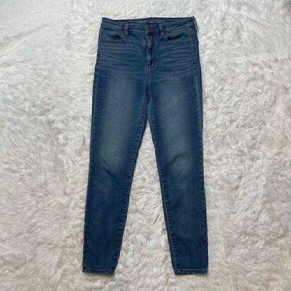 American Eagle Jeans Size 8 Super Stretch Super Hi-Rise Jegging 27" Inseam - Picture 1 of 10
